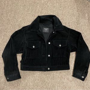Abercrombie & Fitch Womens Small Corduroy Trucker Jacket